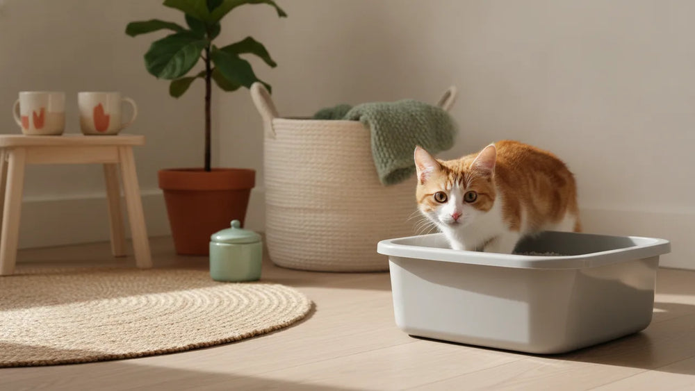 Chat qui mange sa litière : pourquoi et que faire