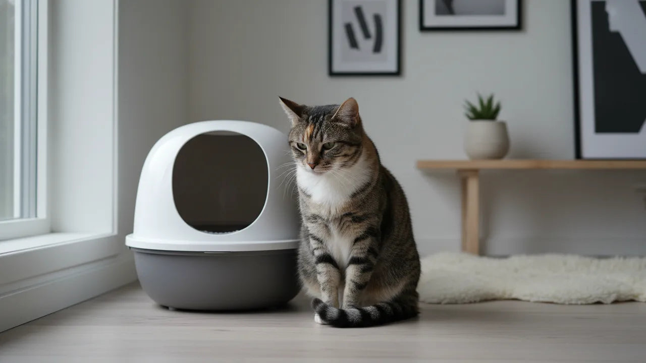 Chat qui fait à côté de la litière : causes et solutions
