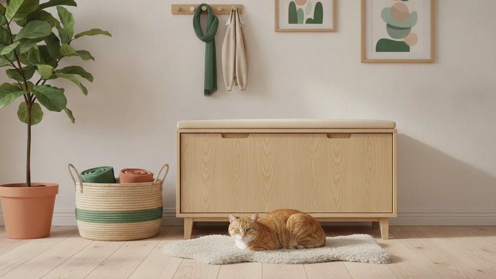 Litière et entrée de maison : l'installer sans gêner