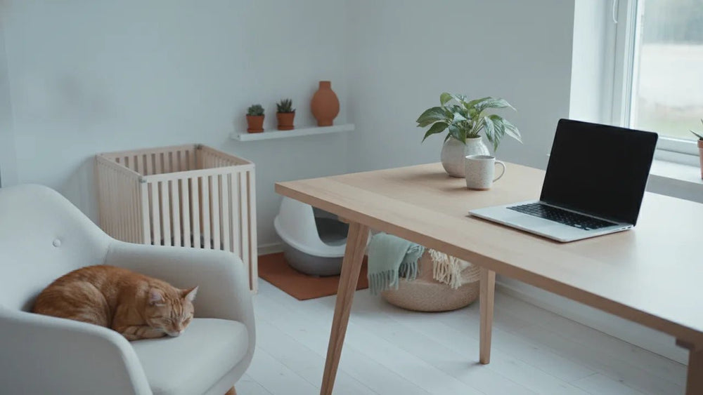 Litière et télétravail : cohabiter toute la journée