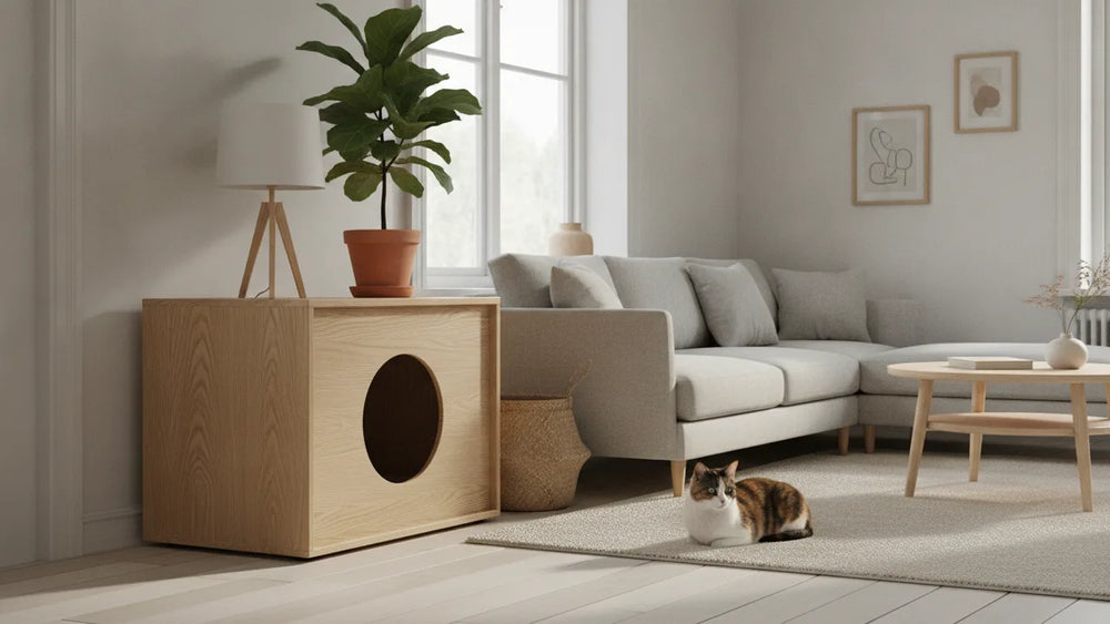 Meuble cache-litière : bien le choisir pour son chat