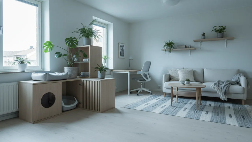Où placer la litière du chat dans un petit appartement