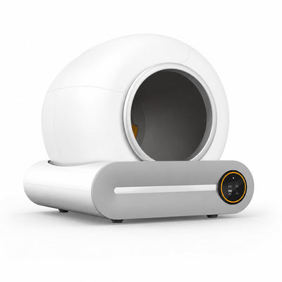 Litière automatique Simba à enceinte ronde fermée, vue d'ensemble