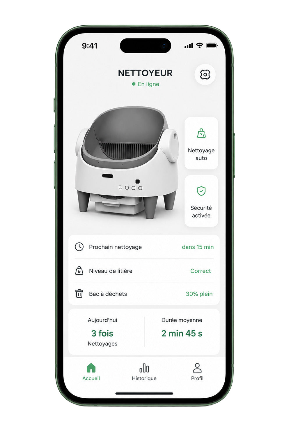 Application Mignou sur smartphone