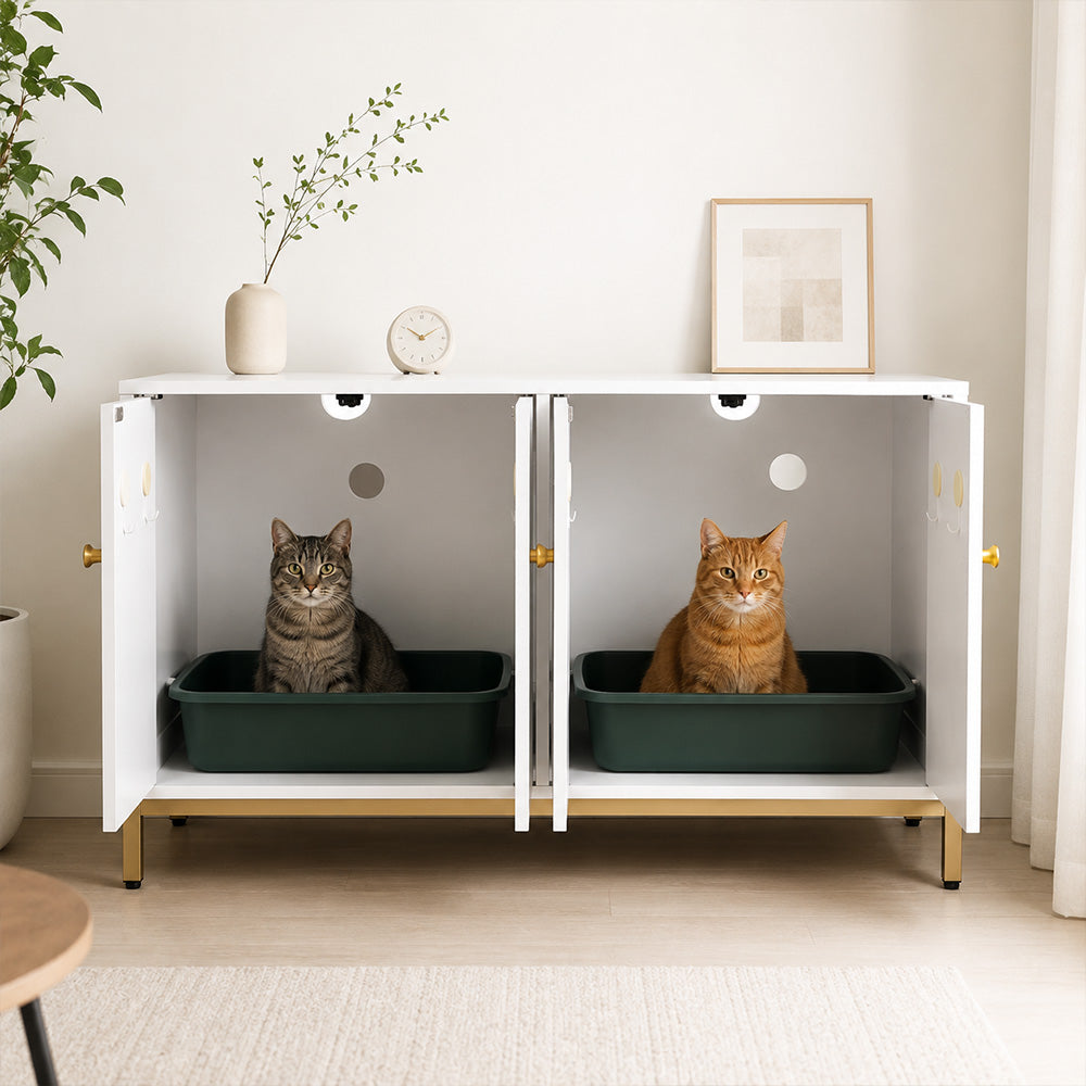 Meuble cache litière - César