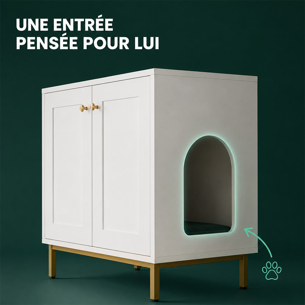 Meuble cache litière - Gus