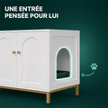 Meuble cache litière - César