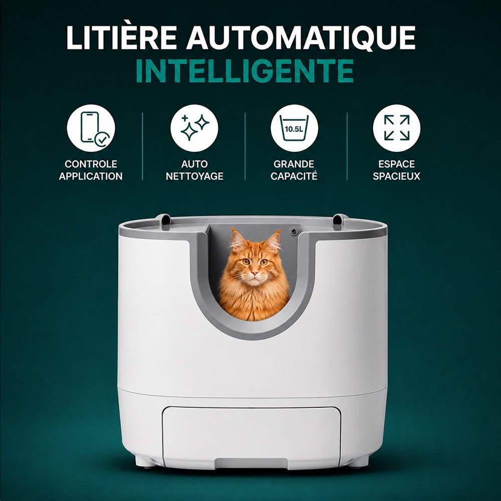 Litière automatique design - Milo - Mignou