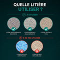 Types de litière à utiliser ou à éviter avec la litière automatique ORA