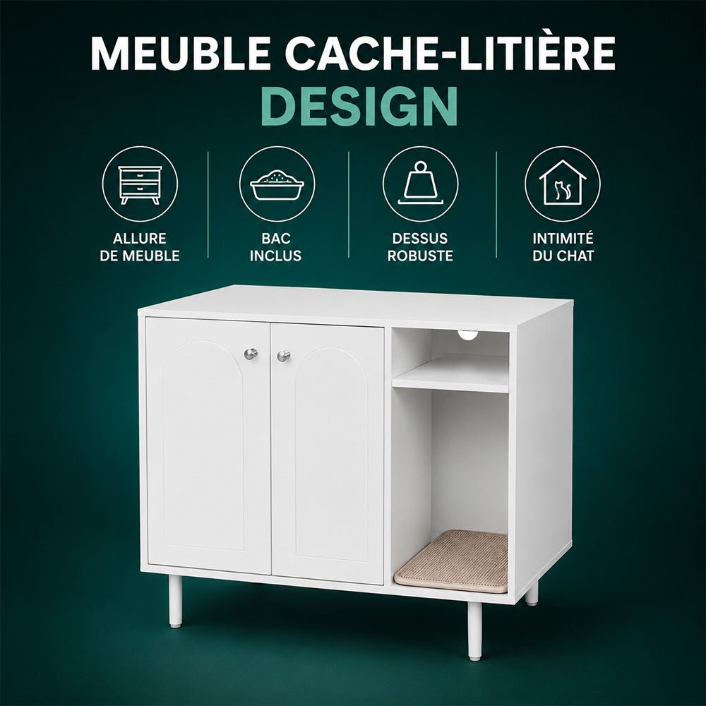 Meuble cache litière - Léon - Mignou