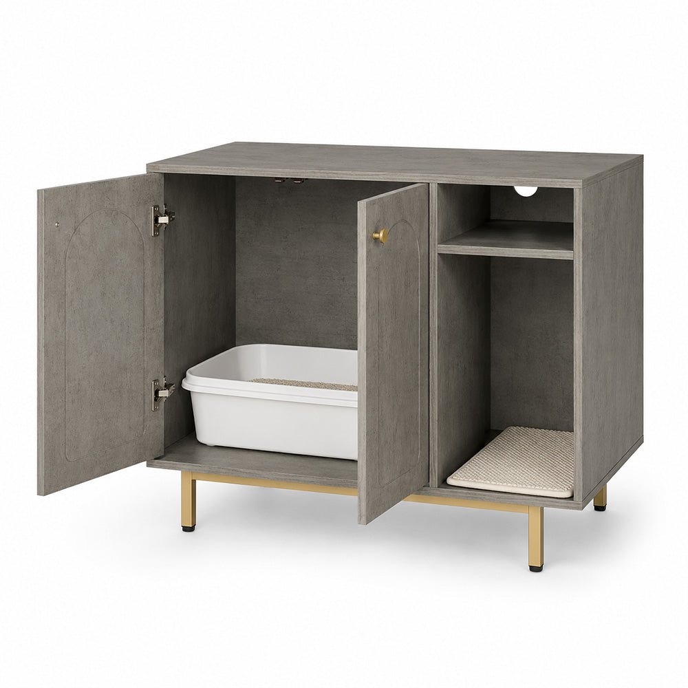 Meuble cache litière - Léon
