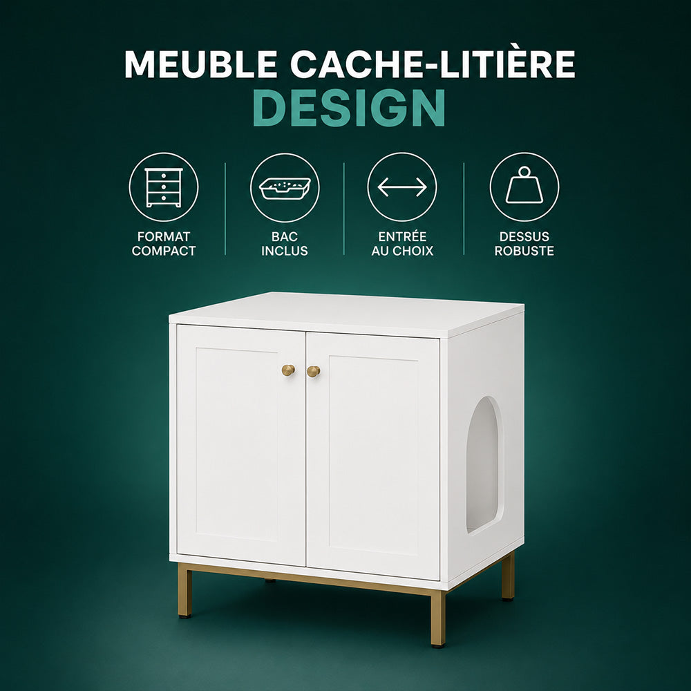 Meuble cache litière - Gus