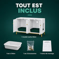 Meuble cache litière - César